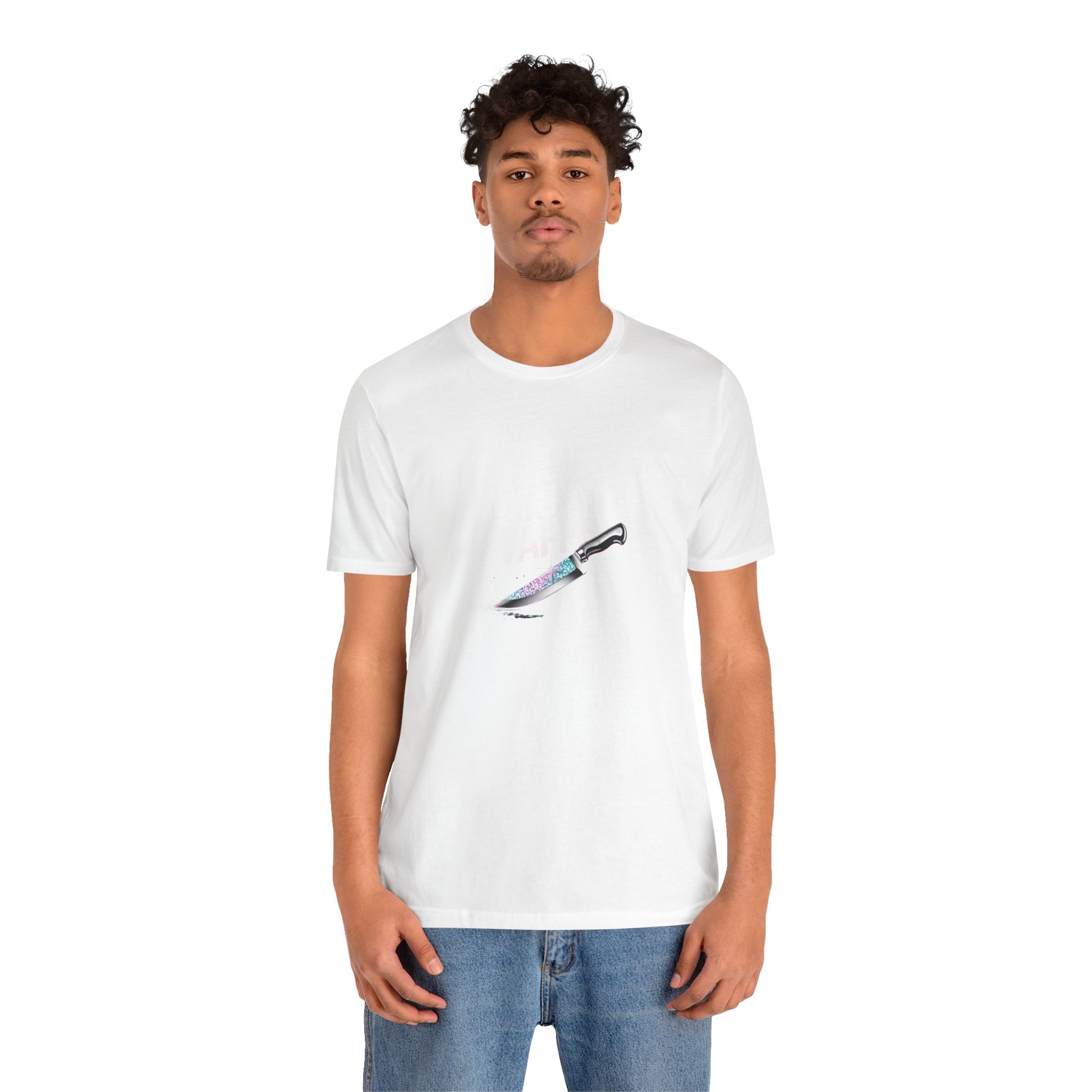 GLITZER NUR ALS WAFFE - Unisex Premium T-Shirt