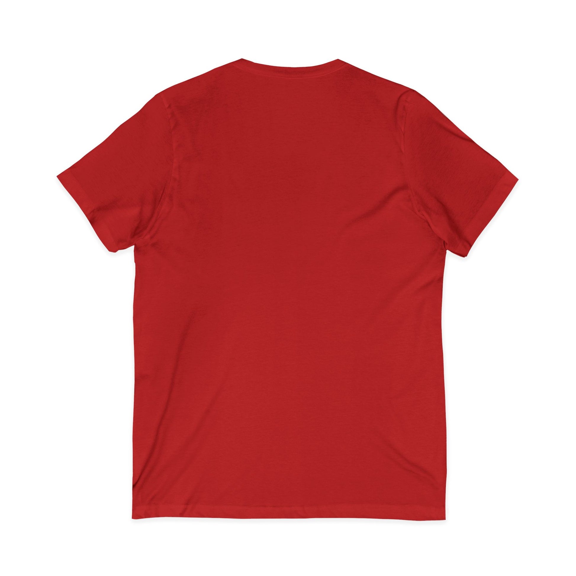 Vibrant V-Neck Tee with 'Don't Worry, No Chorry'