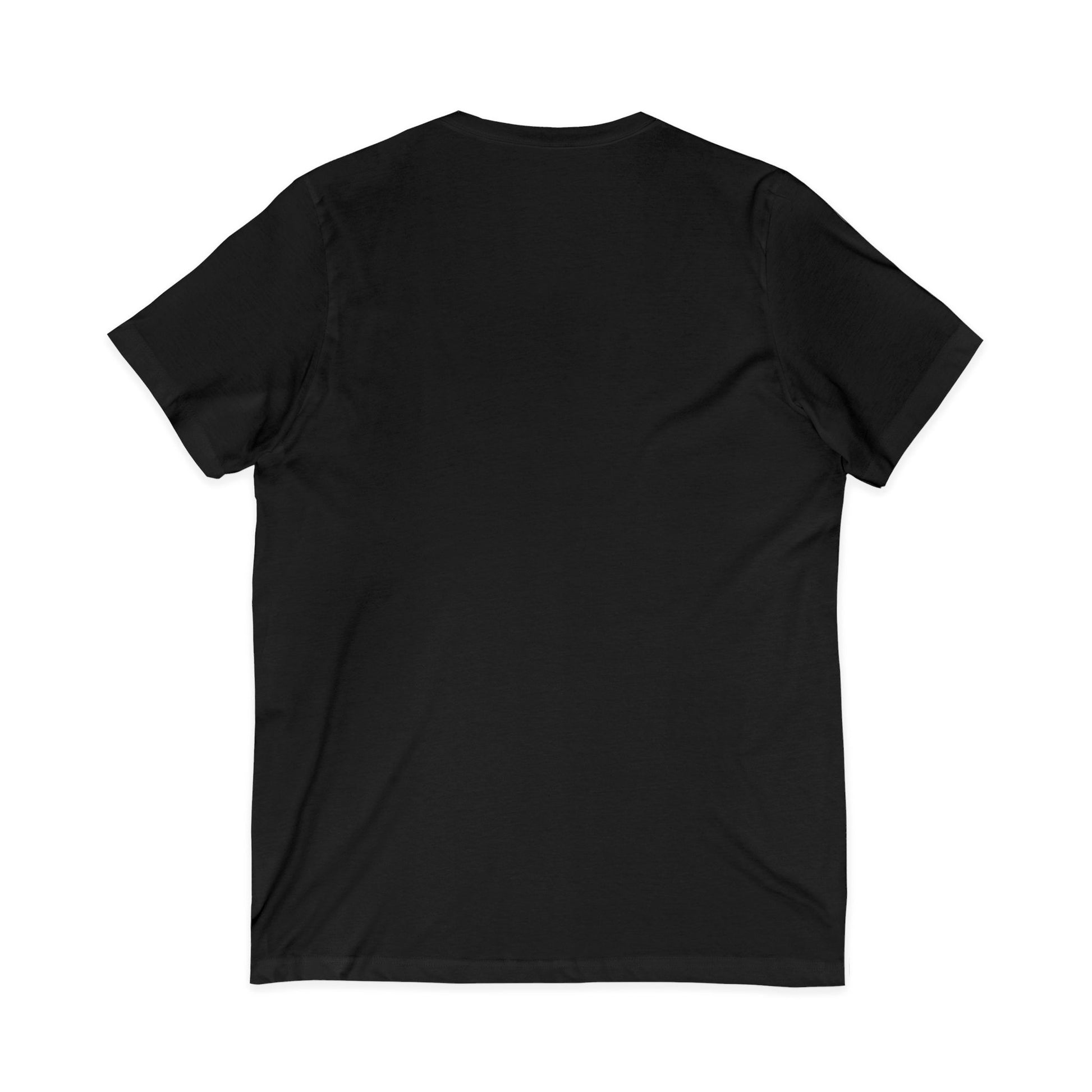 Vibrant V-Neck Tee with 'Don't Worry, No Chorry'