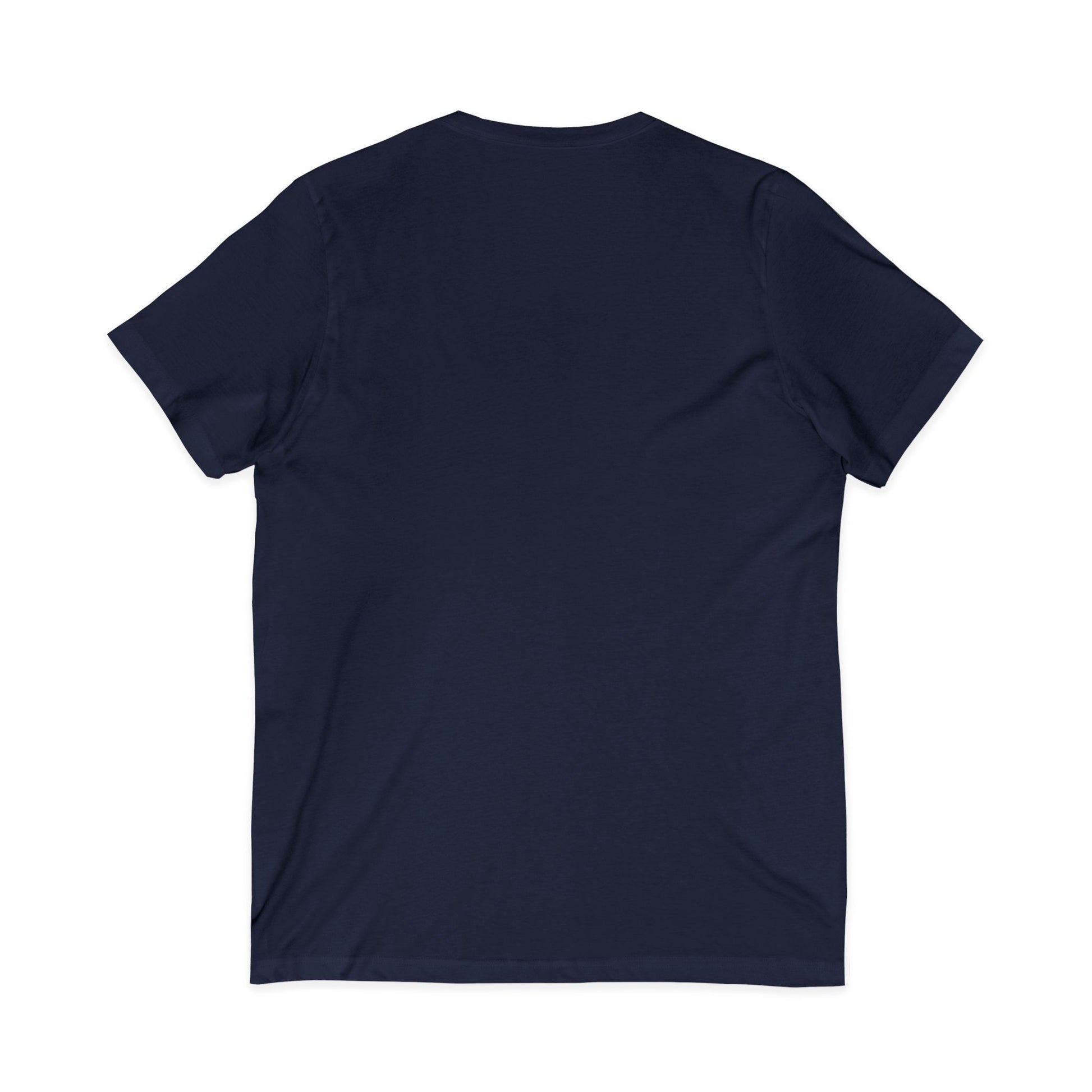 Vibrant V-Neck Tee with 'Don't Worry, No Chorry'