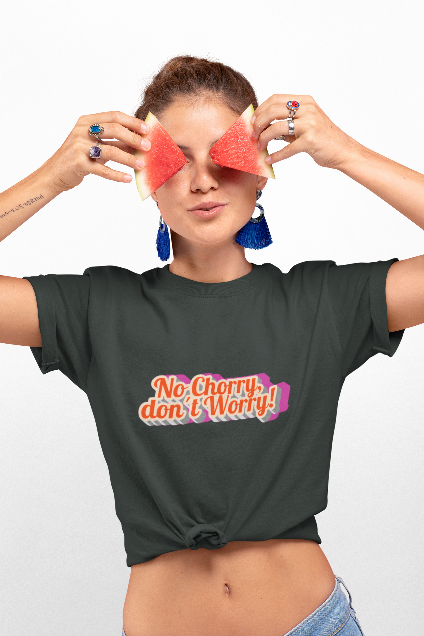 No Cherry Don't Worry! Unisex Creator T-Shirt, Trendy Graphic Tee for Creators, Casual Wear, Gift for Artists, Summer Fashion, [...]