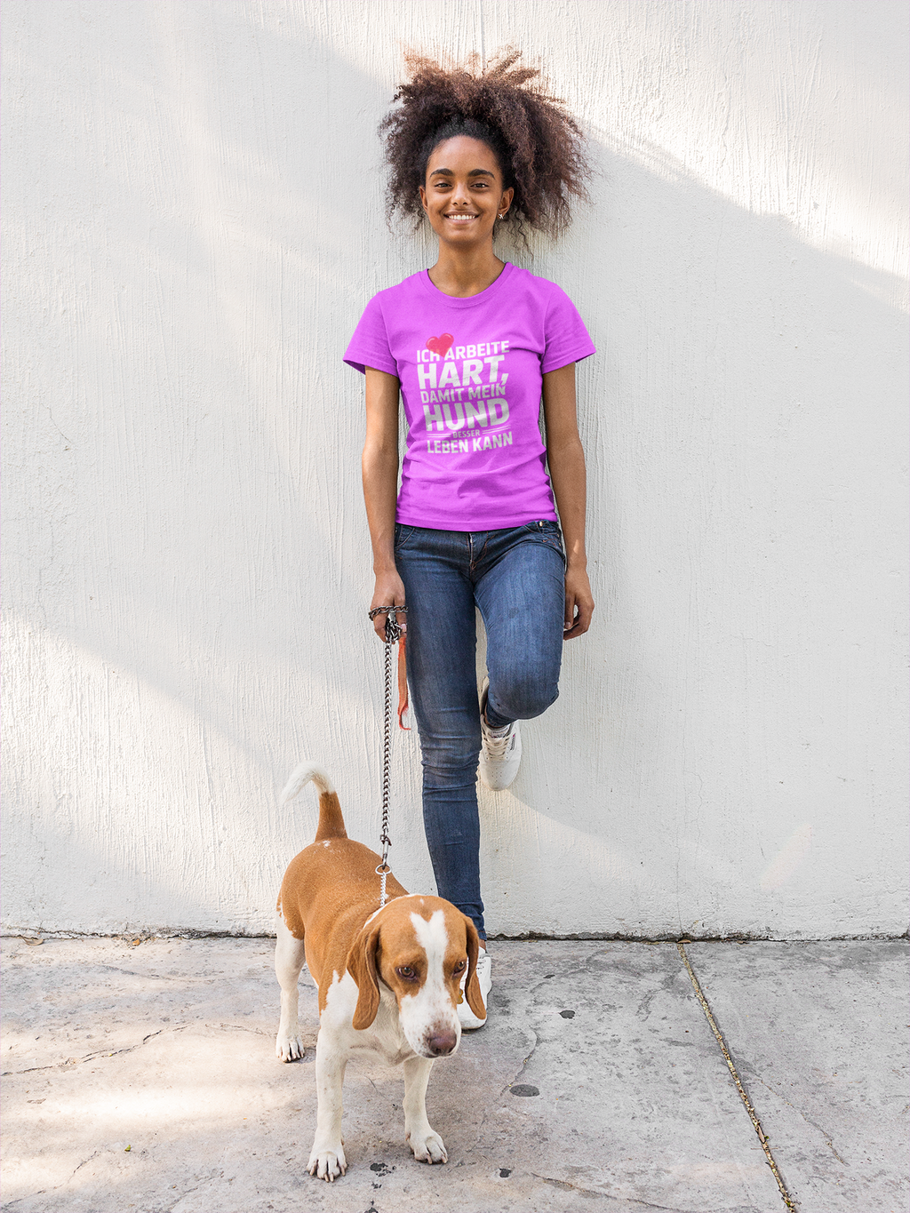 ICH ARBEITE HART | DAMIT MEIN HUND BESSER LEBEN KANN - PET LOVER SHIRT - LIMITED EDITION