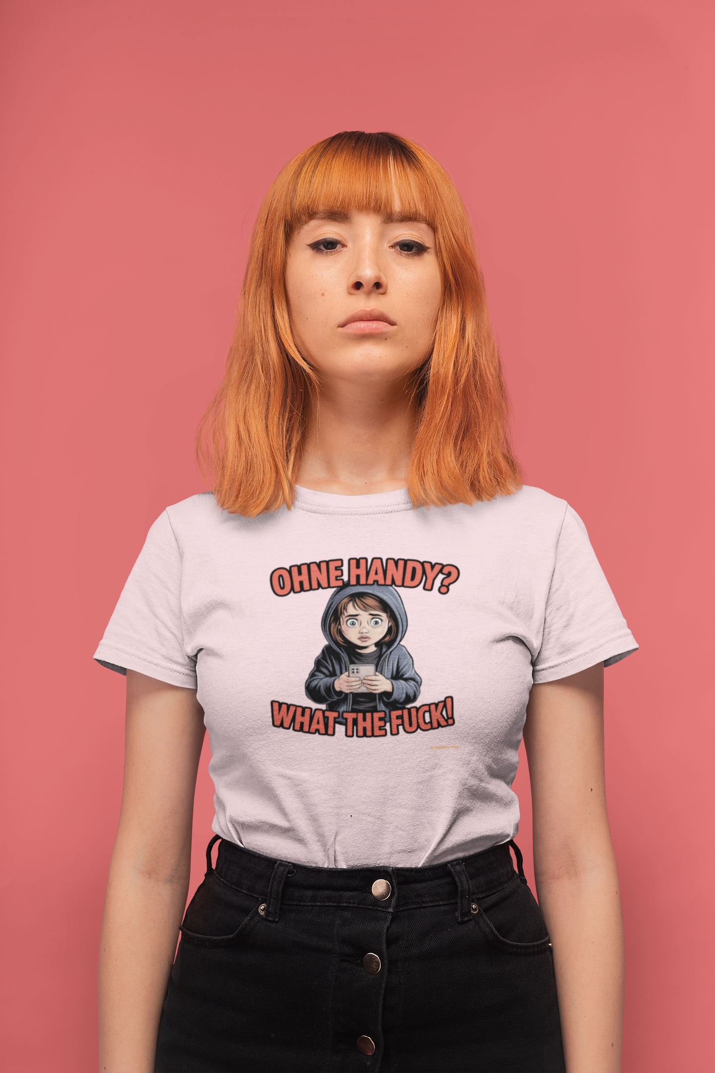 OHNE HANDY WHAT THE FUCK – Unisex Premium T-Shirt |