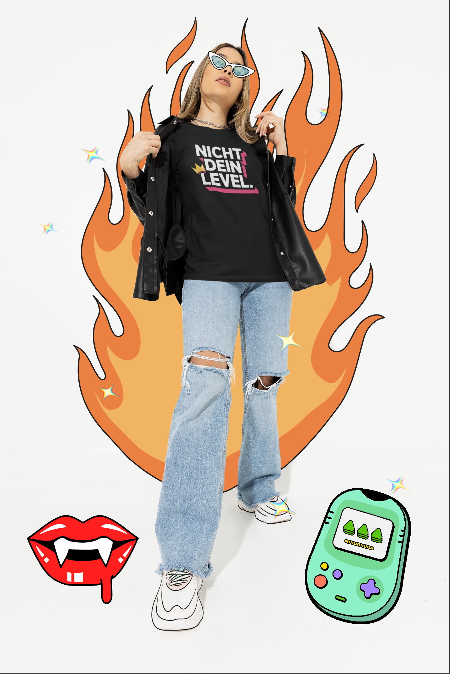 NICHT DEIN LEVEL - Unisex Premium T-Shirt