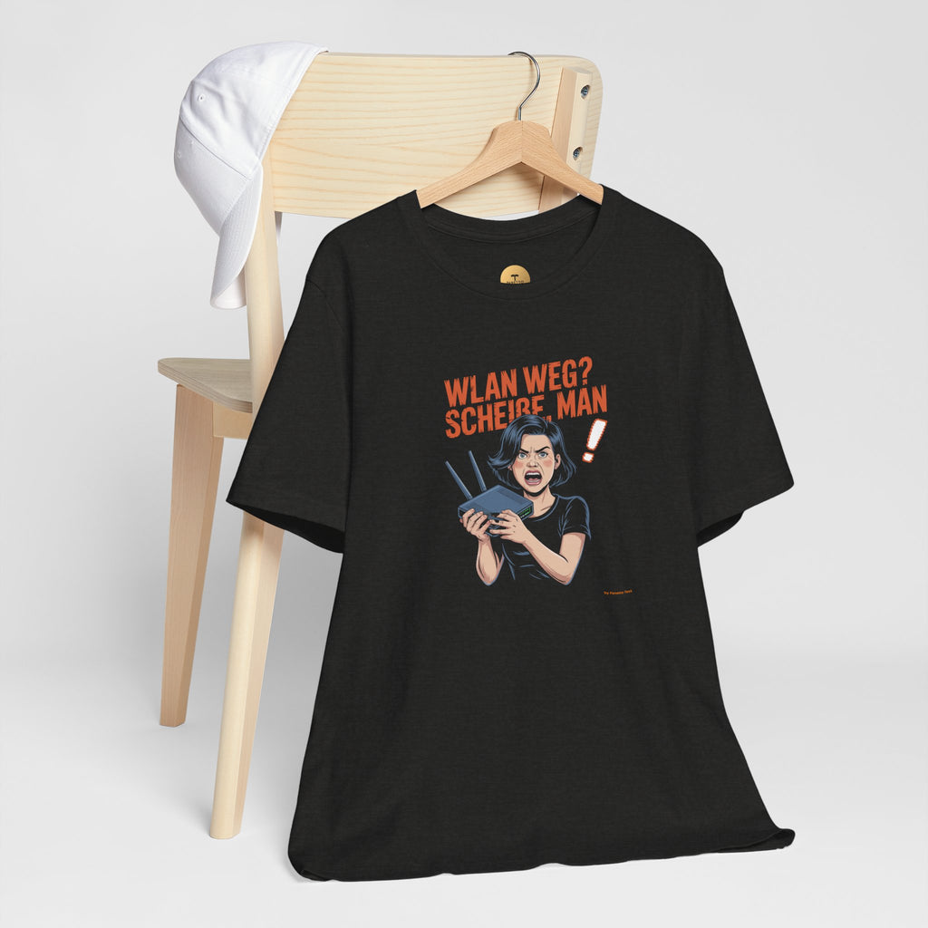 WLAN WEG - SCHEIßE MAN - Unisex Premium T-Shirt